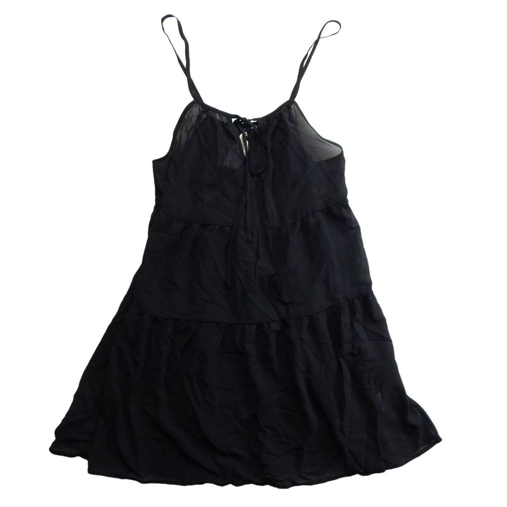 PacSun Womens Fit and Flare Mini Dress Bathing Suit Cover Up Black Size M/L